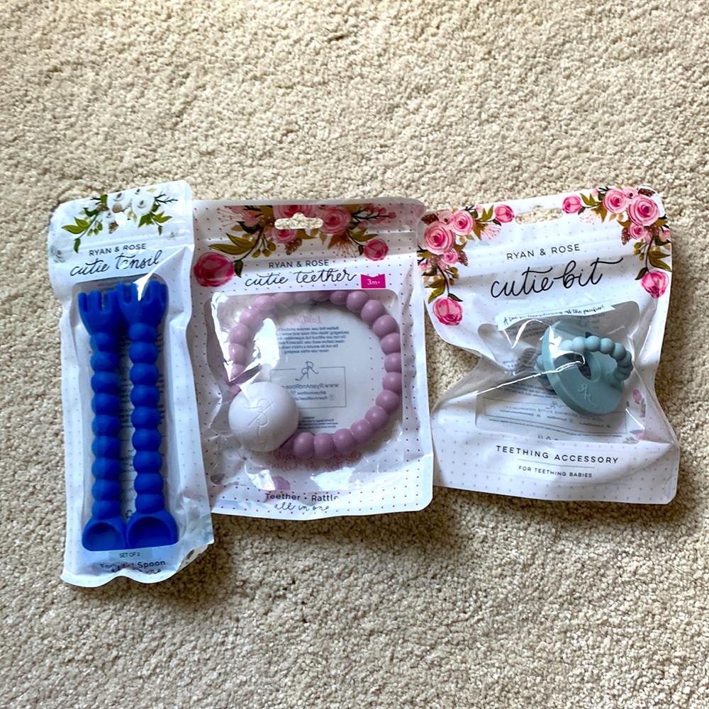 Ryan & Rose Cutie Tensil, Cutie Rattle, and Cutie Bit